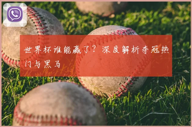 世界杯谁能赢了？深度解析夺冠热门与黑马